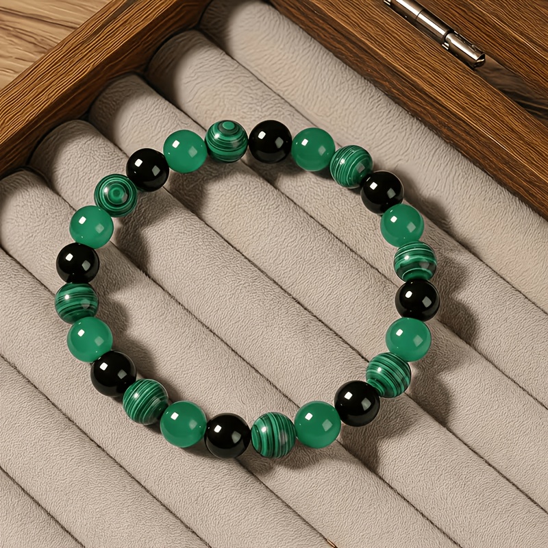 Bohemian Malachite Chakra Bracelet, Elegant Gift