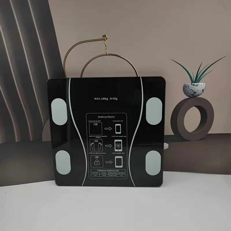 uaeiui bathroom scale battery powered wireless non rechargeable with body fat monitoring for home use for women men details 1