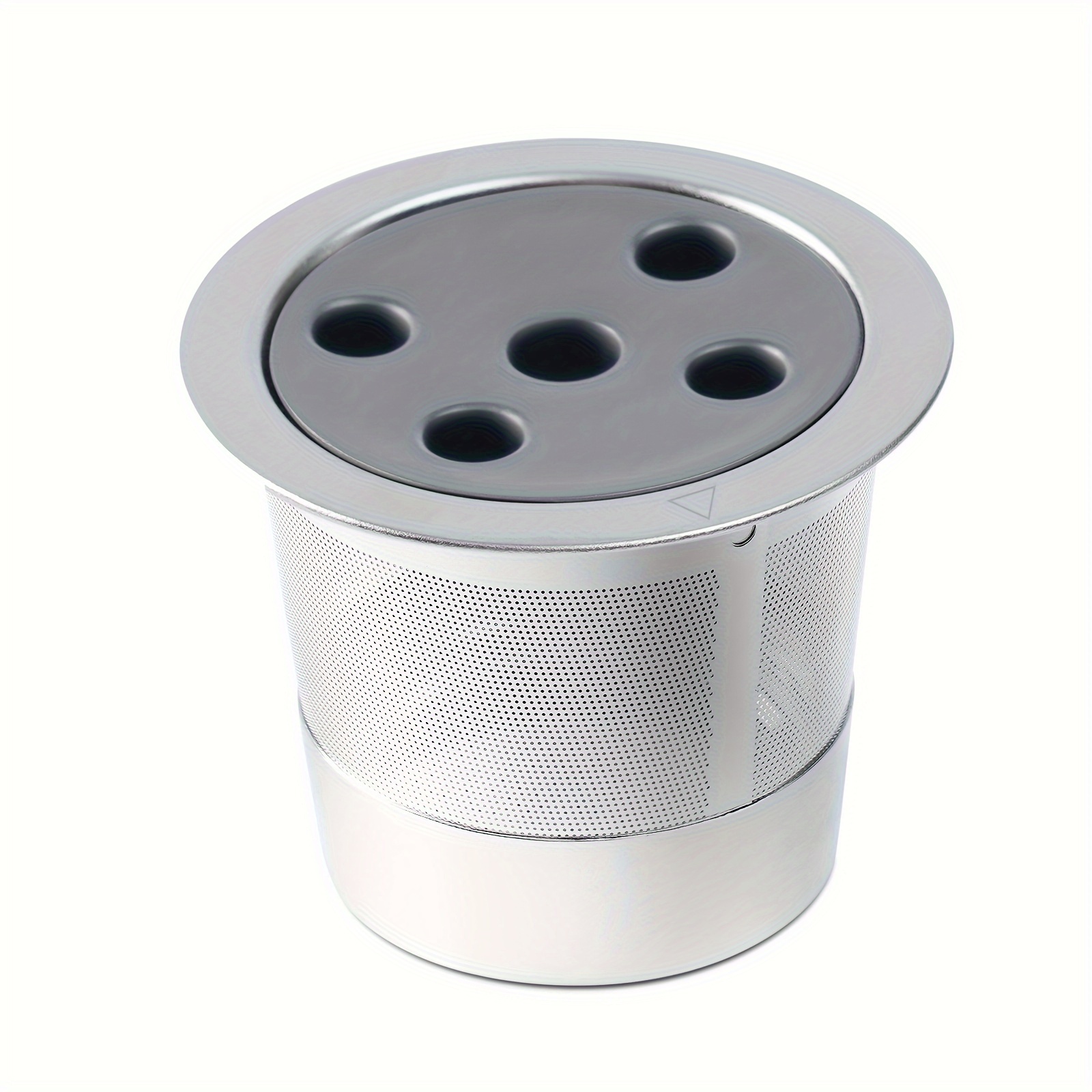 TEMU Stainless Steel Reusable K Cup For & Plus, 5 Hole Universal Reusable Refillable Coffee Pod Filter