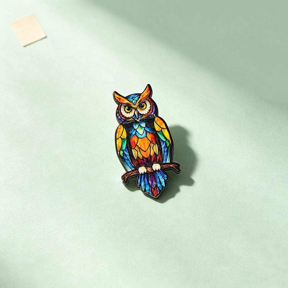 Owl Animal Enamel Pin, Decorative Badge for Gifts