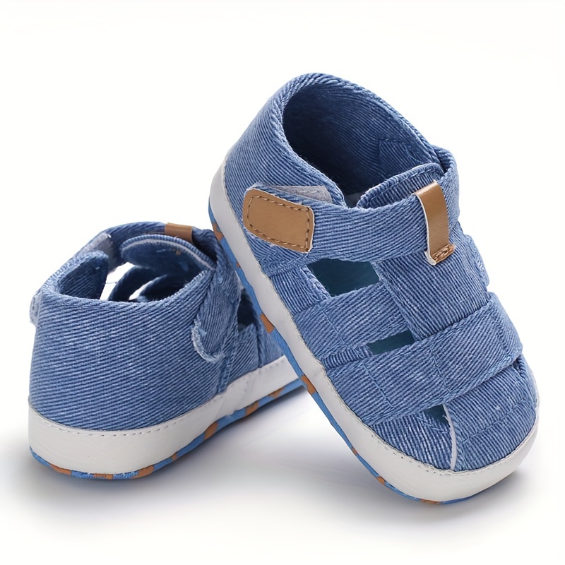 Casual Solid Color Sandals For Baby Boys, Breathable Lightweight Walking Shoes For Spring Summer