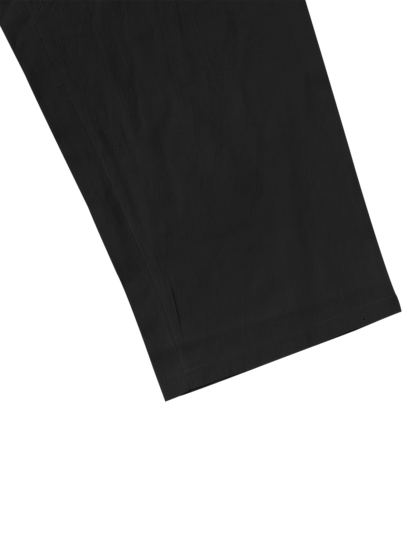 Men's Linen Pants - Non-Stretch Formal Pants, Elastic Drawstring Waist, Loose Fit Trousers for Beach, Office, Parties - Machine Washable Casual Formal Attire for s &