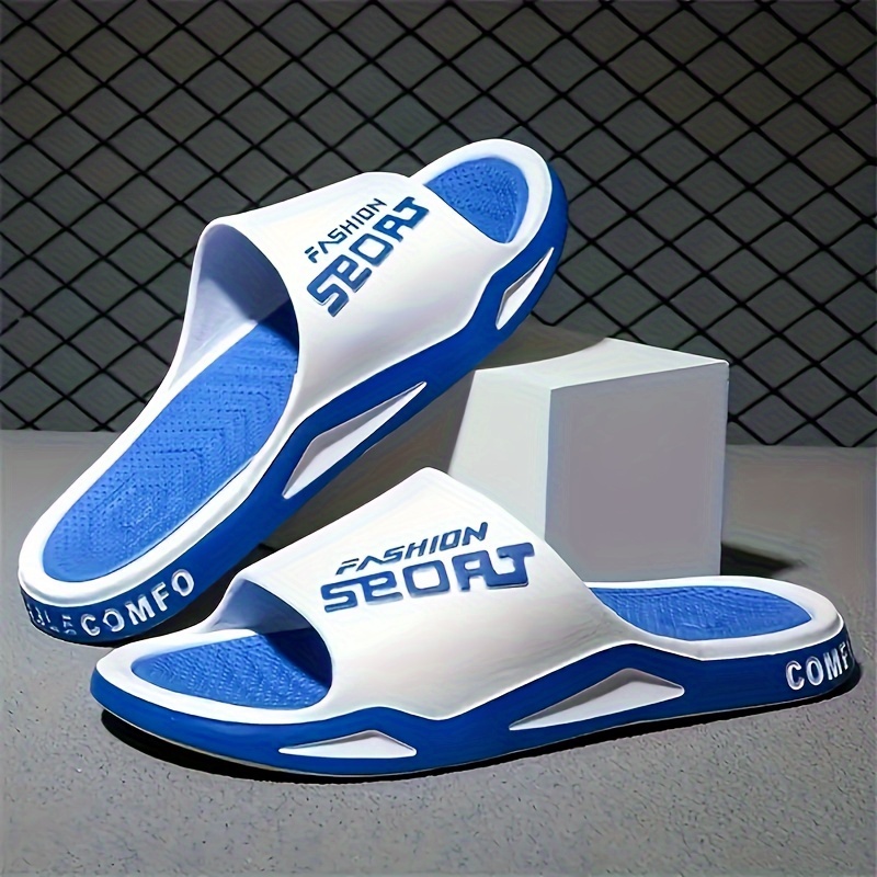 

Unisex Fashion Slides, Summer Outdoor Sandals, Soft Thick Sole, Non-slip, Durable, Sporty Beach Slip-on Slippers