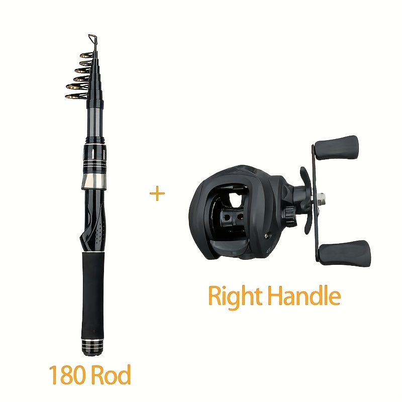 TEMU Fishing Gear And Equipment- Long- Rod Set - Telescopic Hard Carbon Fiber Sea Fishing Rod, Portable And , Suitable For Mobile Sea Fishing ,