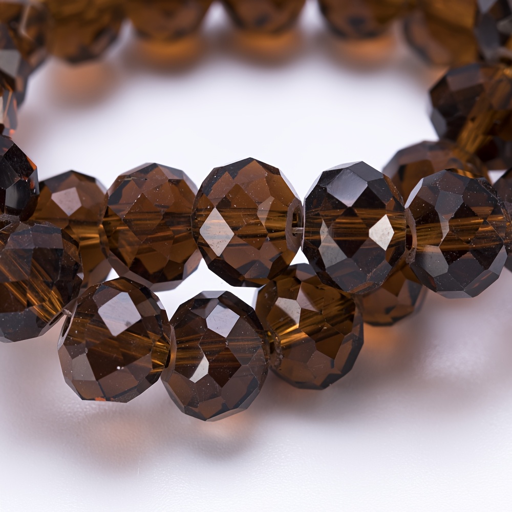 200 Amber Glass Beads for Jewelry Making