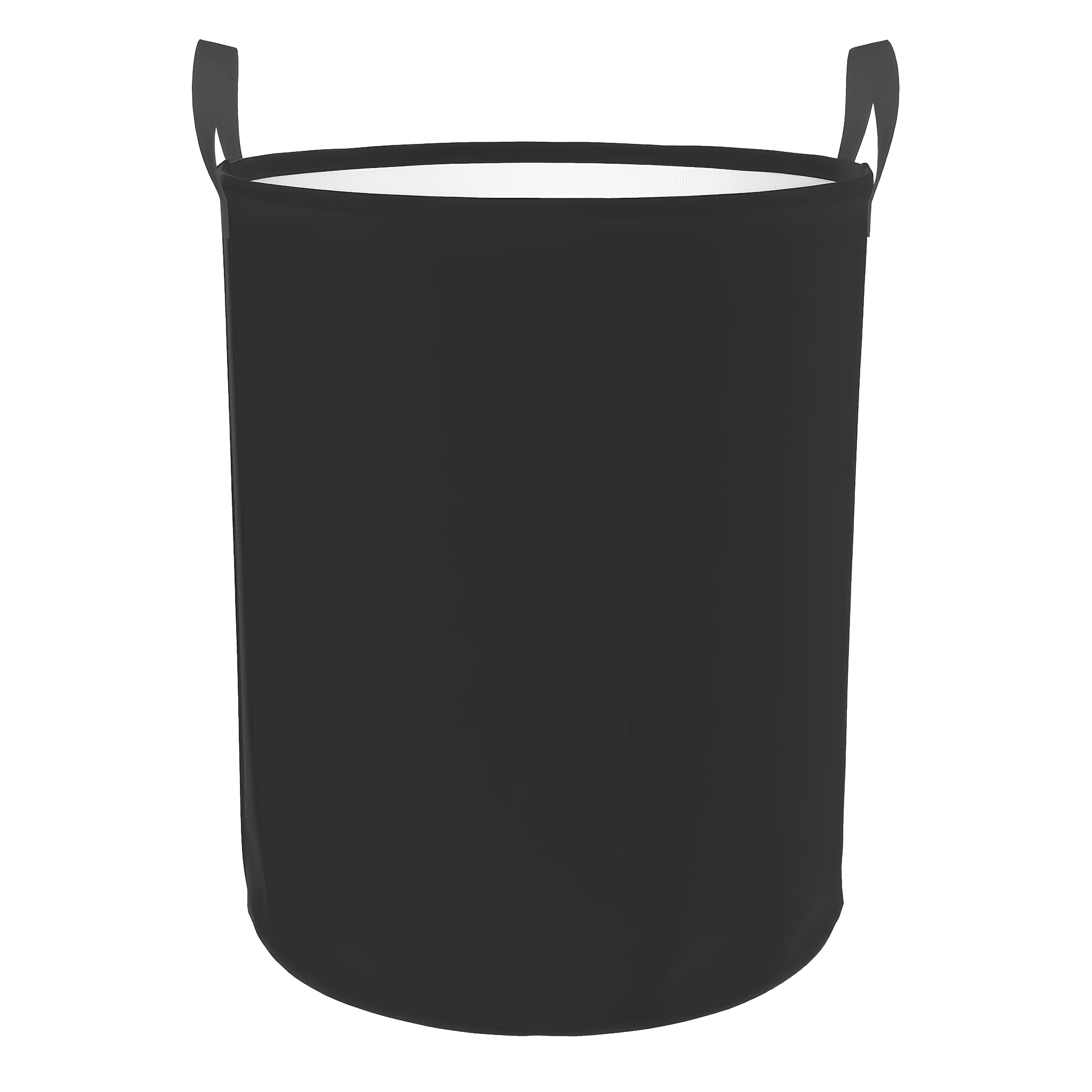 E-shop ., Großer zusammenklappbarer Wäschekorb - Robuster Wäschekorb aus Canvas mit schwarzem, modernem Design, Kleiderkorb geeignet für
