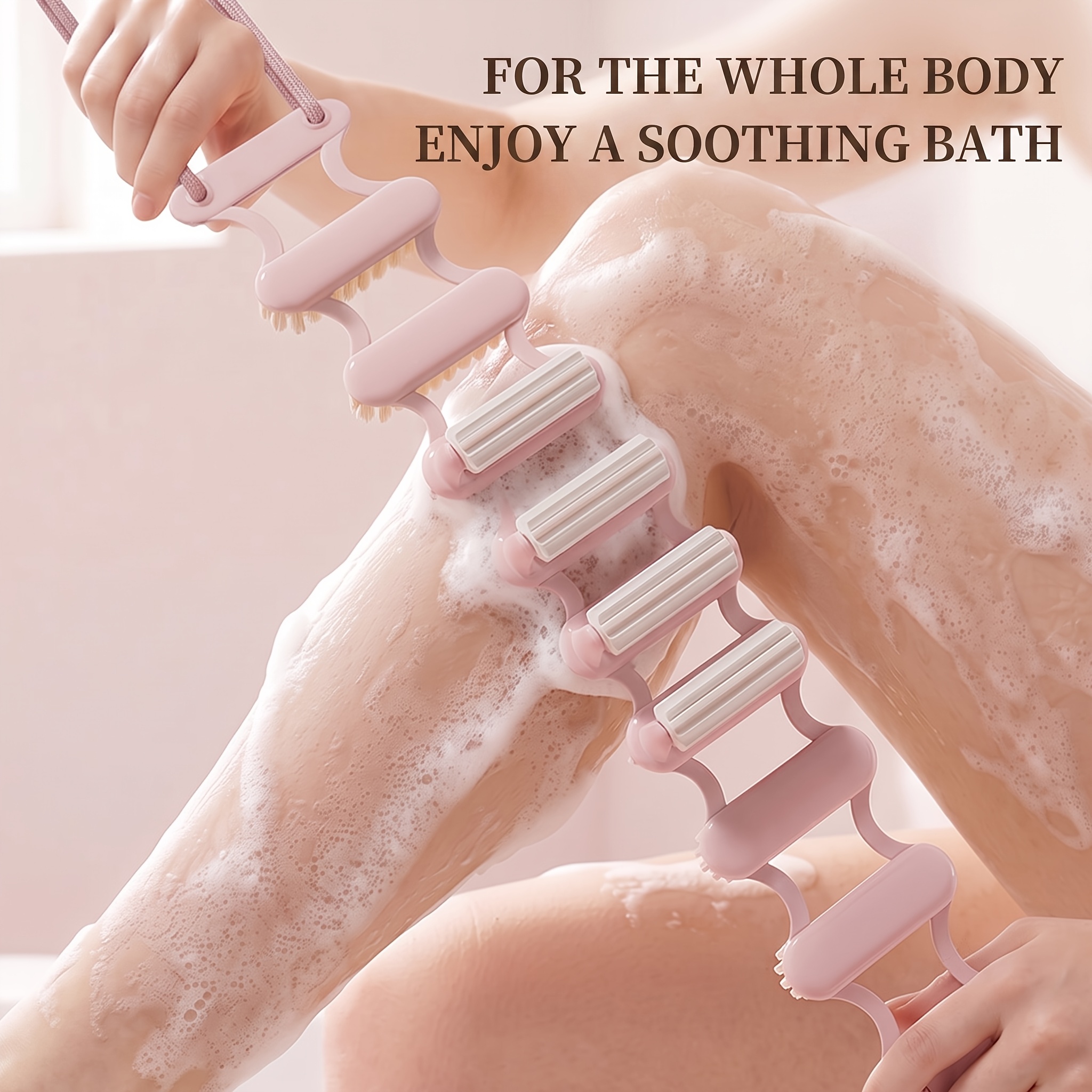 Double-Sided Back Scrubber Strap, Exfoliating Tool