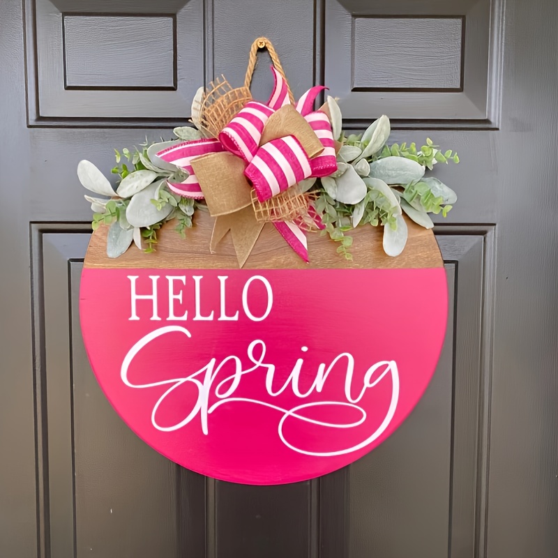 

Door Hanger | Front Door Spring Wreath | Decor | Wreath | Spring Decorations | Welcome