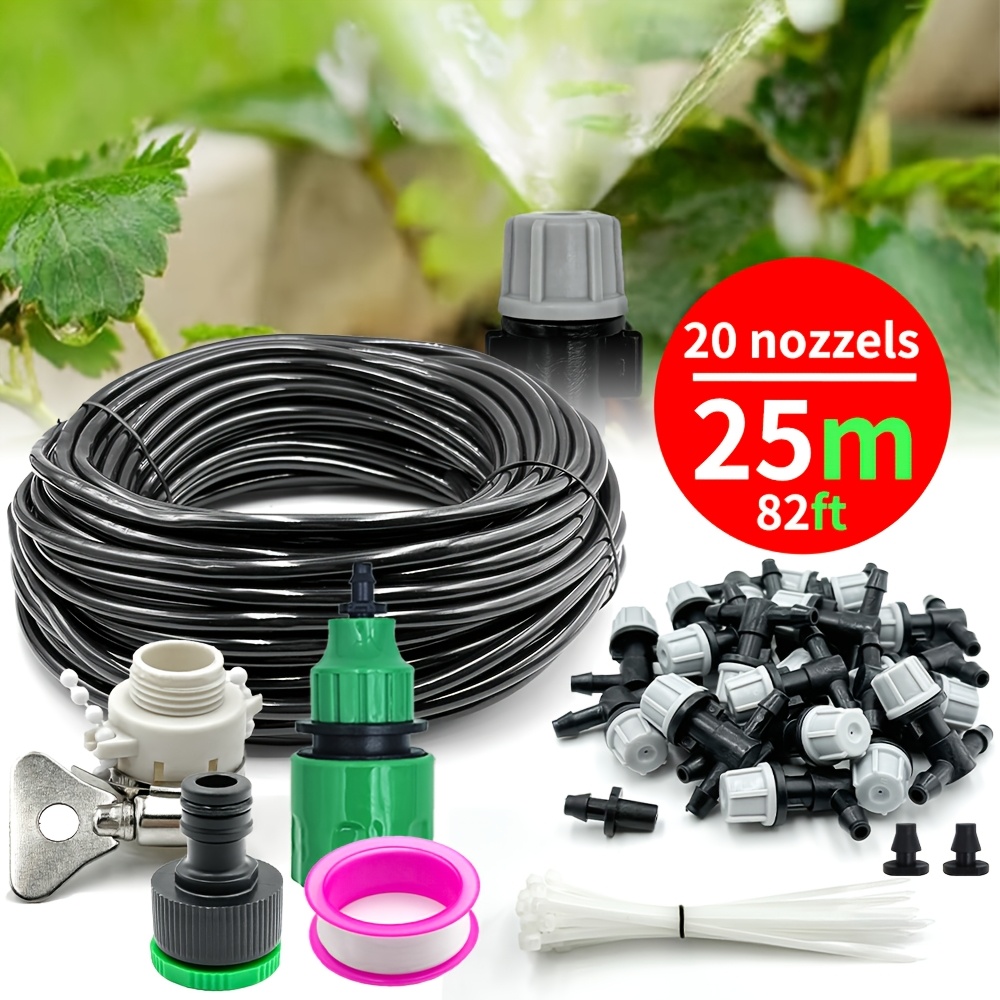 25m Micro Drip Irrigation System Plant Automatic Spray Greenhouse