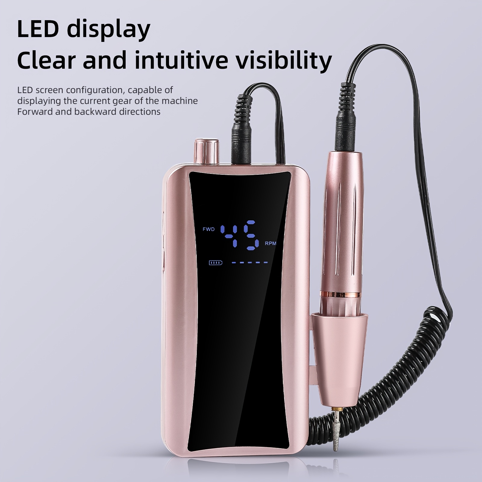 New Portable Nail Drill, Rechargeable USB
