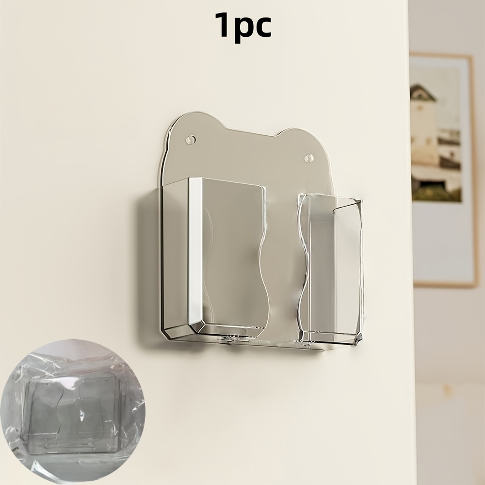 TEMU 1 pièce Boîte de rangement murale pour chambre, étagère et support de téléphone, et facile à utiliser, une pour les
