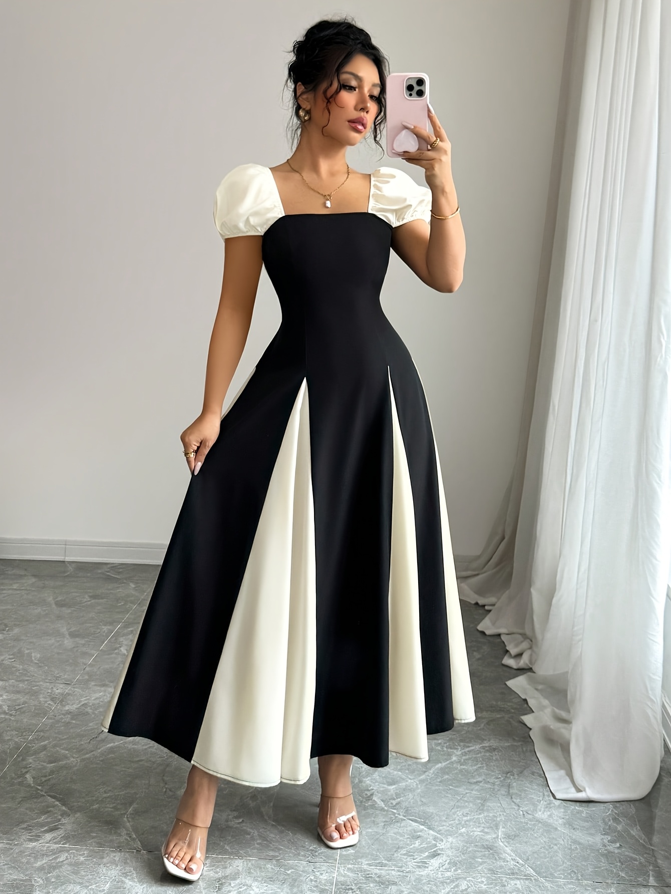 floral wedding guest dresses sold on Temu United States