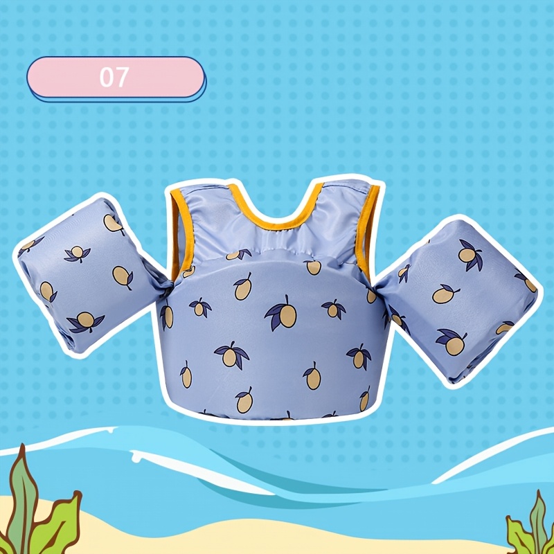 1pc kids swimming life vest with cute cartoon dog pattern adjustable   closure durable   vest for boys girls 14 25kg indoor pool   safety gear swimming accessories kids swim gear   design comfortable swim gear young swimmers   flotation device