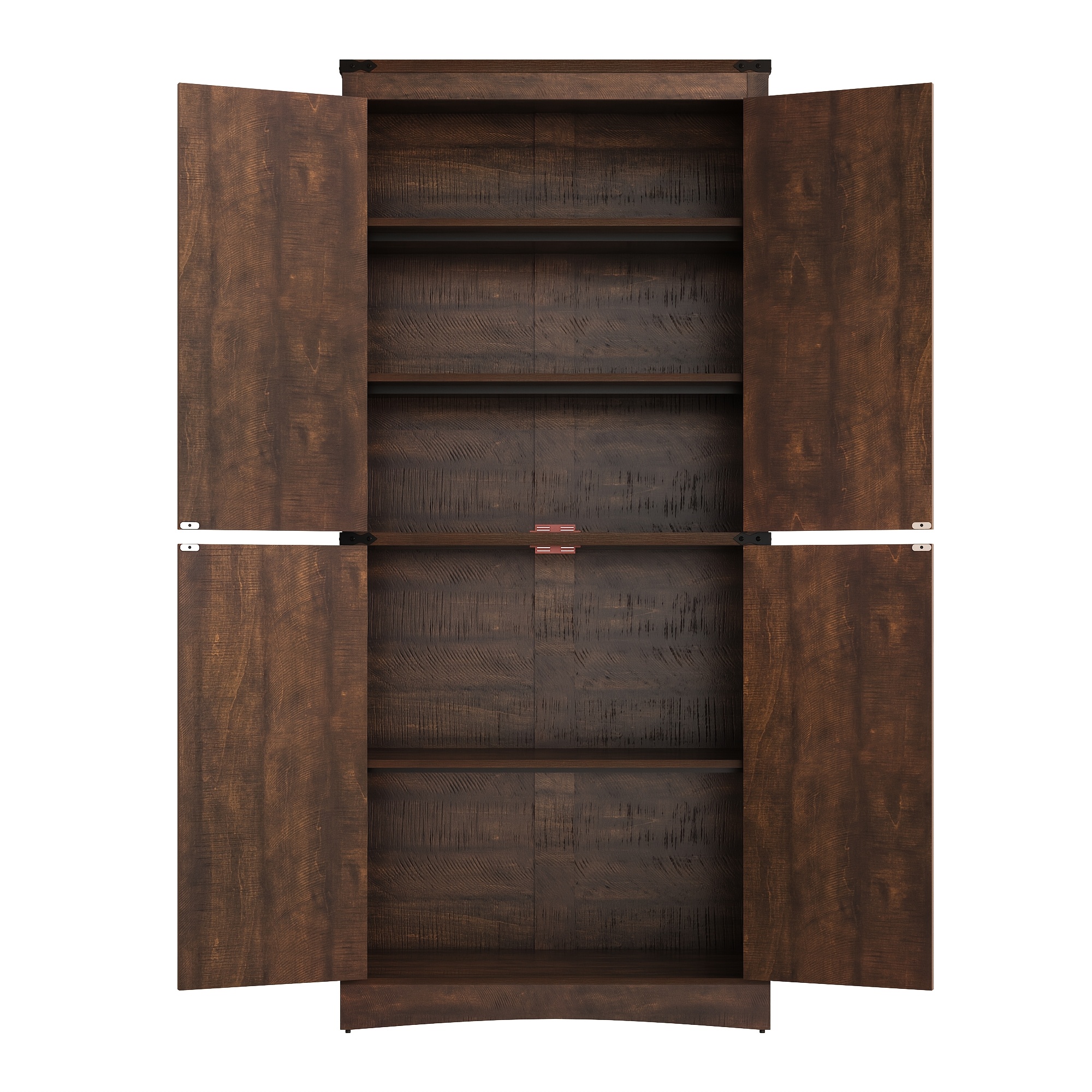 71in Farmhouse Tall Pantry Cabinet with Adjustable Shelves