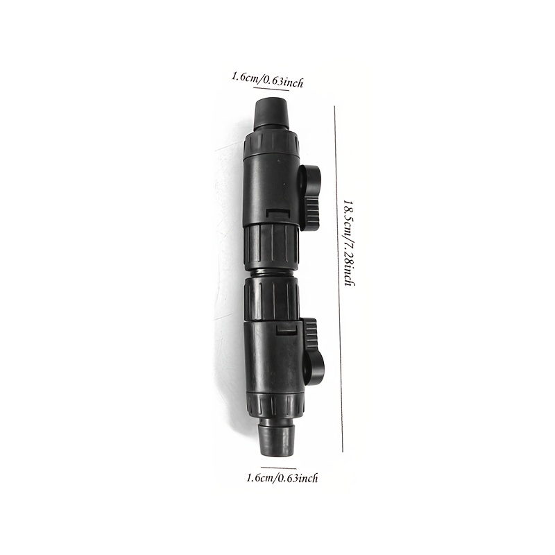 TEMU Snelkoppelingsconnector voor aquarium pijpkleppen, aquarium slangklep, vissenkom waterregelklep, waterpijpklep, aquarium filterconnector,