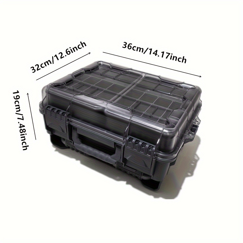 BTOER 3 Layers Fishing Tackle Box Tool Box Organizer Storage Box Cantilever Box Folding Tool Tackle Box Multipurpose Tool Storage Box A