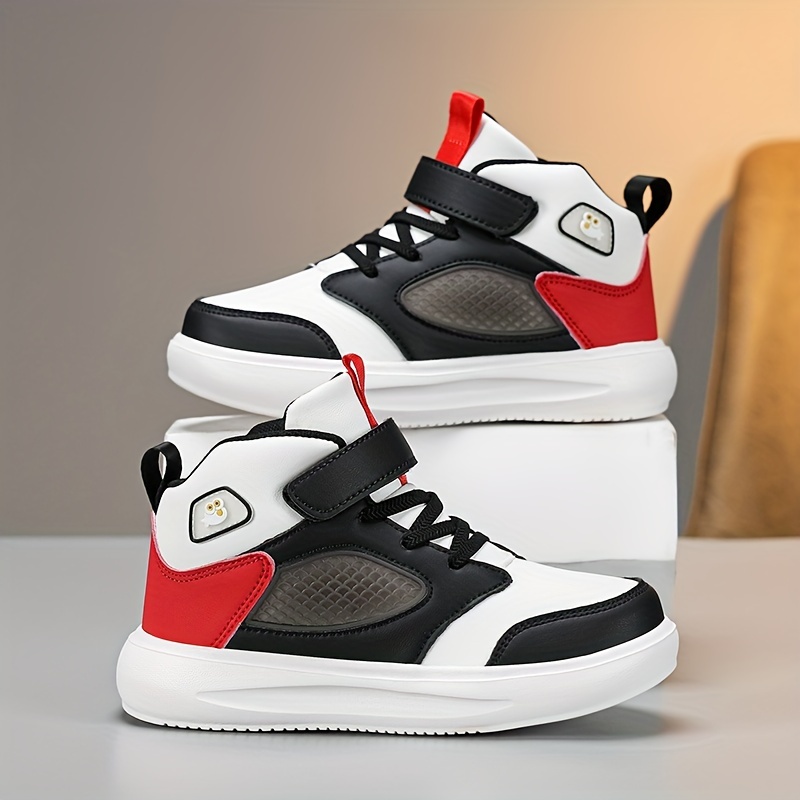 Zapatillas Altas Casuales para Niños, Calzado Atlético Transpirable para Actividades al Aire Libre y Uso Urbano
