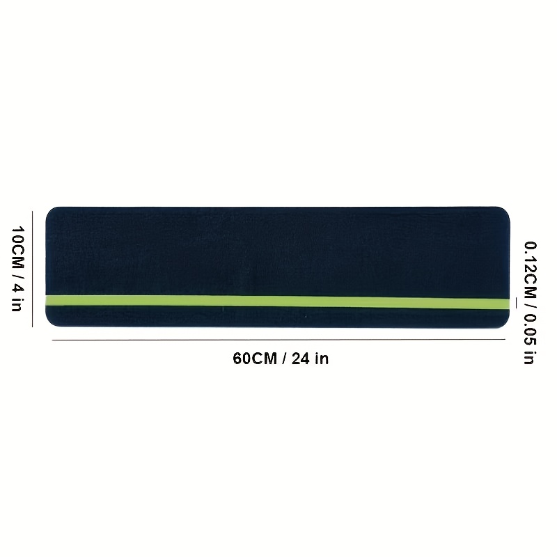TEMU 8pcs Pack Of -the-dark Anti-slip Pads, 24x4-inch High-friction Anti-slip Strips With Green Luminescent Stripes, Suitable For Surfaces, , Strong
