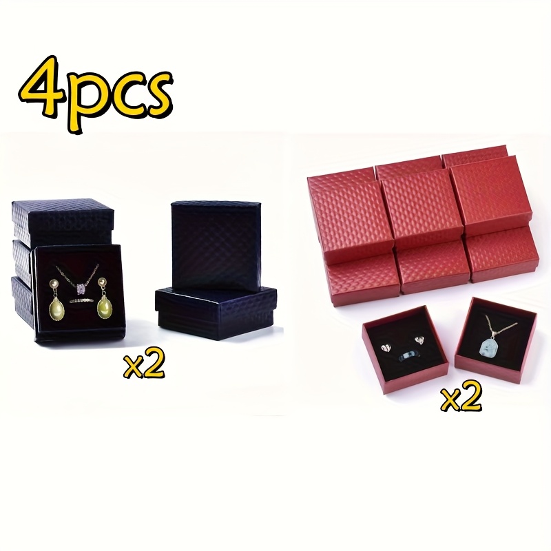 4/6/8/15pcs Square Jewelry Gift Box for Valentine's Day