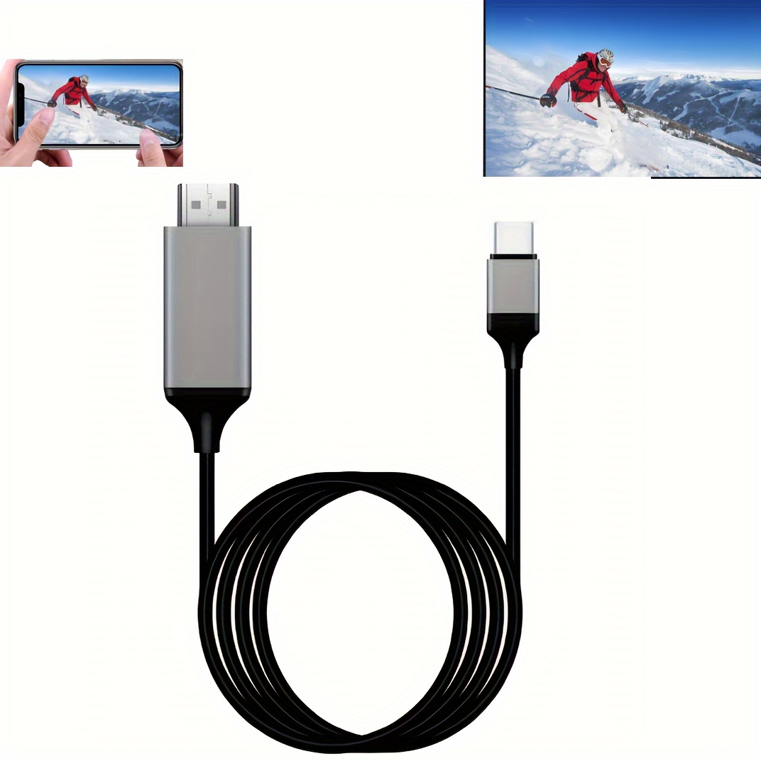 USB C Type-c To Cable 4K Video Converter Cable Compatible With * Galaxy S20  S10 S9 S8 Note 20 10 LG Q8 ThinQ V35 Android Phone IMac MacBook For  Mirroring And Charging To Monitor Project TV