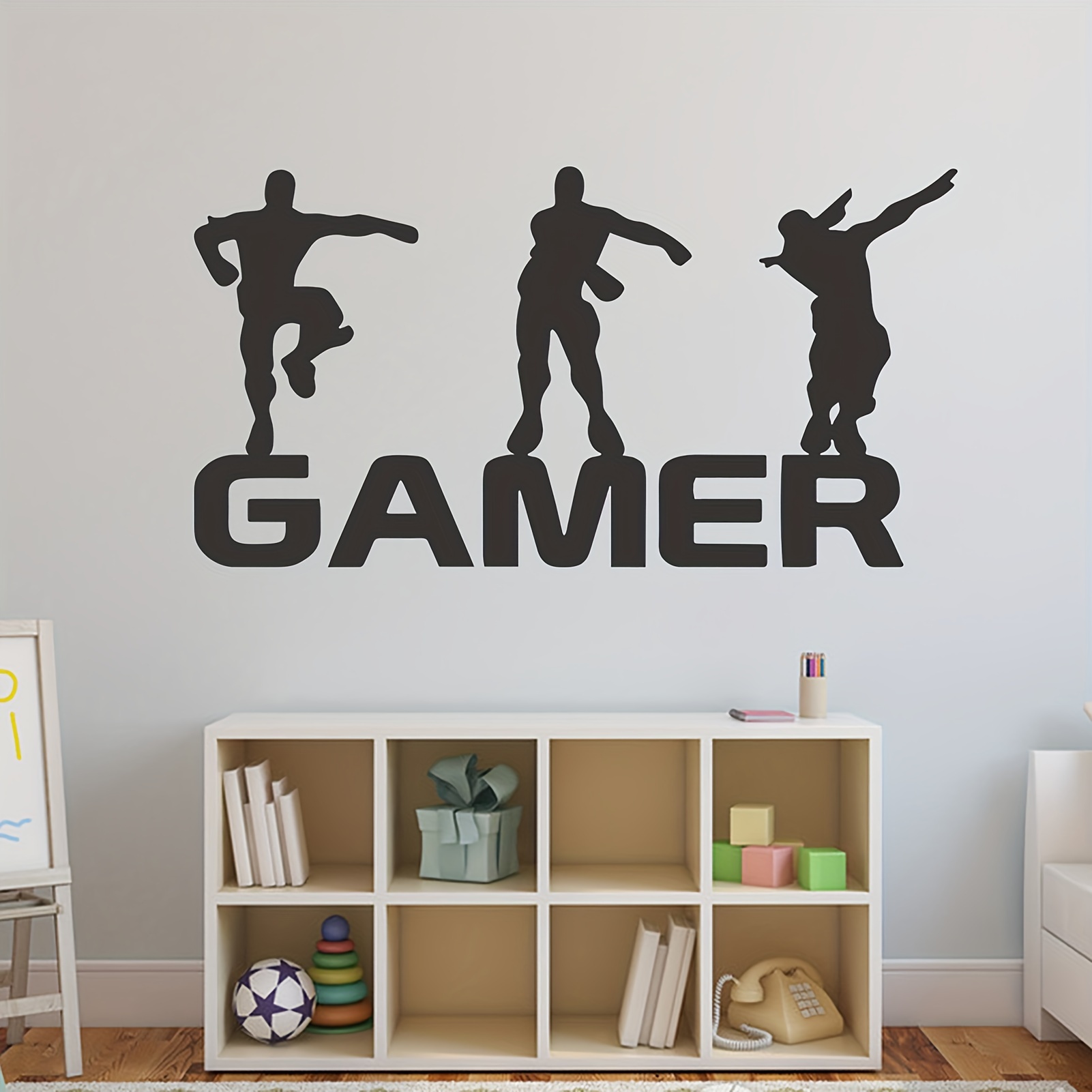 

A Creative Game Wall Sticker Measuring 11.42" X 22.05", Suitable For Families, Children, Living Rooms, Boys, Bedrooms, Game Rooms, And Wall Decorations.