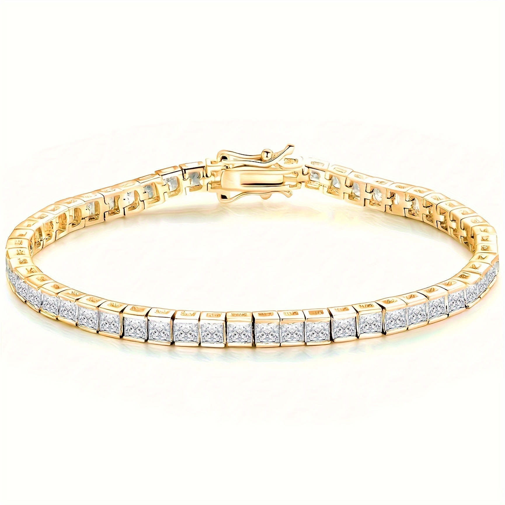 

Luxury Glitter Tennis Zircon Bracelet For Women Party Banquet Dinner Prom Accessories