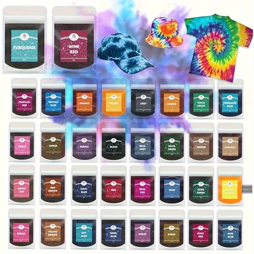 the 24 pack tie dye powder set is an for art projects providing vibrant dye supplies for adult creative activities its suitable for halloween crafts and costume decorations