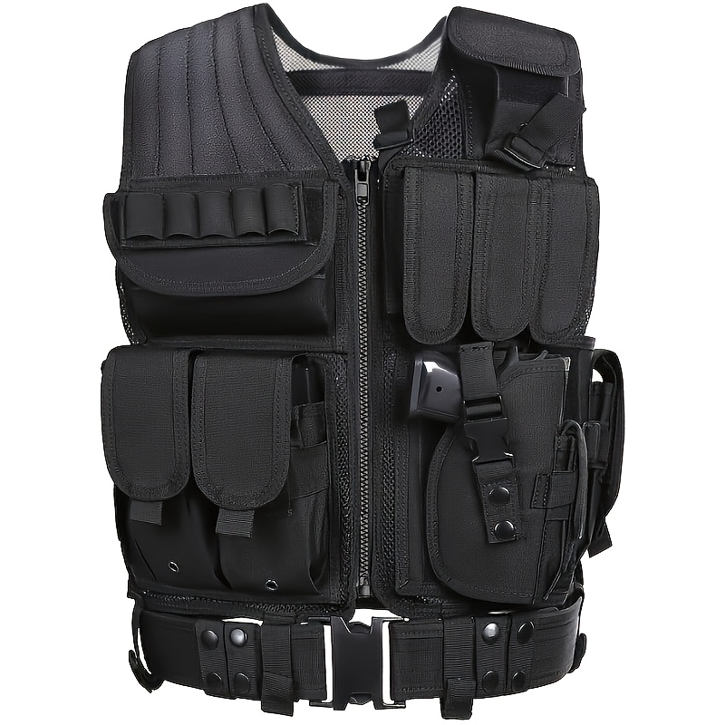 multi functional vest with detachable belt and pockets outdoor gear compact compatible standard pockets cool live action cs Product details 3