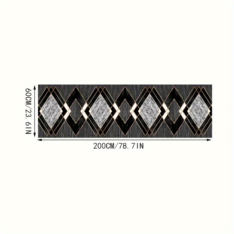 TEMU 1pc Material, Bohemian Retro Long Runner Rug, Soft And Machine Washable - Suitable For Hallway, Kitchen, And Laundry Room Indoor/outdoor Use