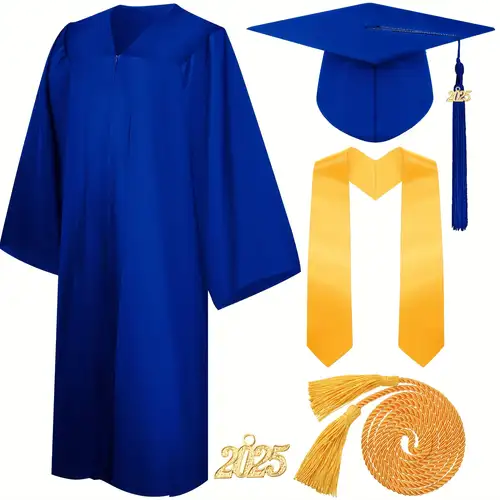 matte graduation gown cap tassel set 2025 for high school and bachelor - jewelry & accessories - Temu matte graduation gown cap tassel set 2025 for high school and bachelor - jewelry & accessories - Temu