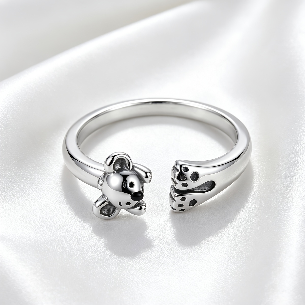 Women's Adorable Koala Open Ring, Versatile Fashion