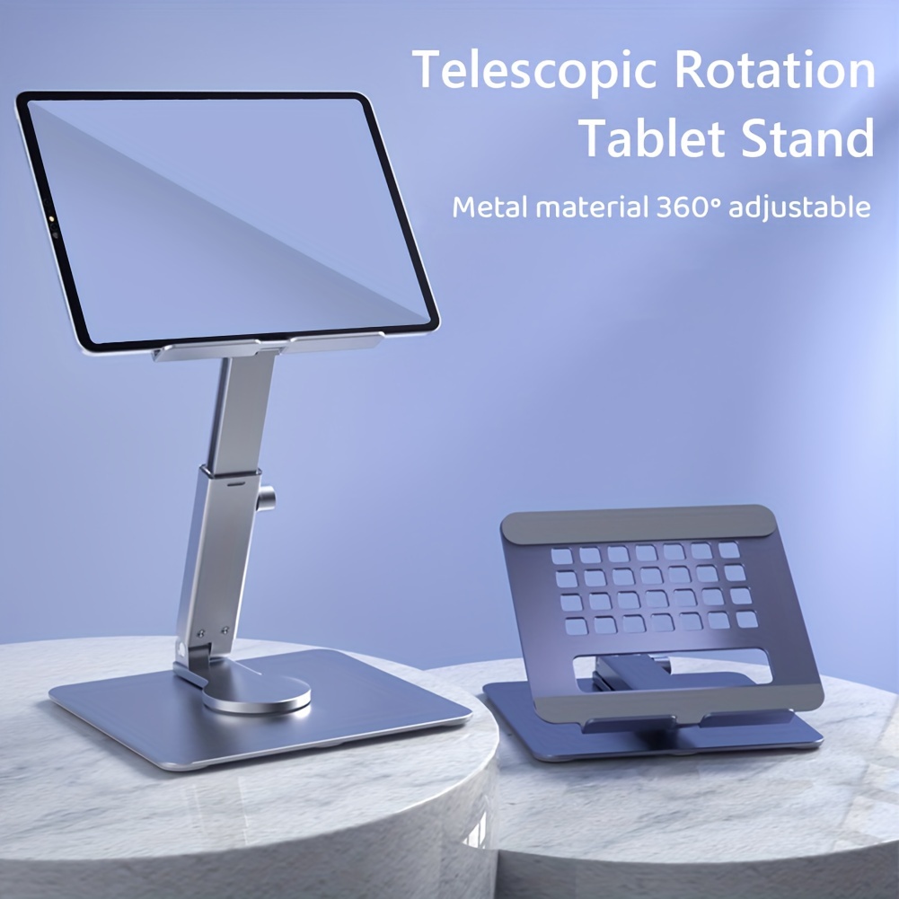 

A Versatile Stand For Tablets And Laptops That Can Be Adjusted To Various Angles And Rotated 360 Degrees, Suitable For Ipad Pro, Air, Mini, And 13-inch Laptops.