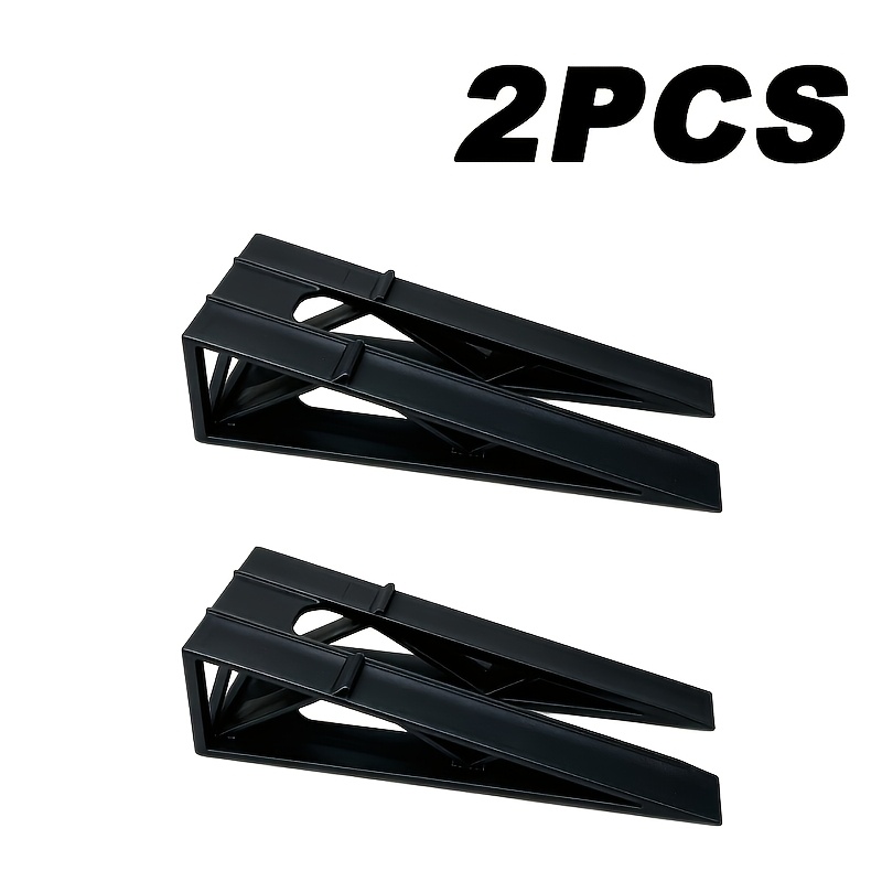 TEMU Lot de 2 présentoirs pour voiture miniature , avec rampe, accessoires de scène en plastique noir pour miniatures, accessoires de présentation de