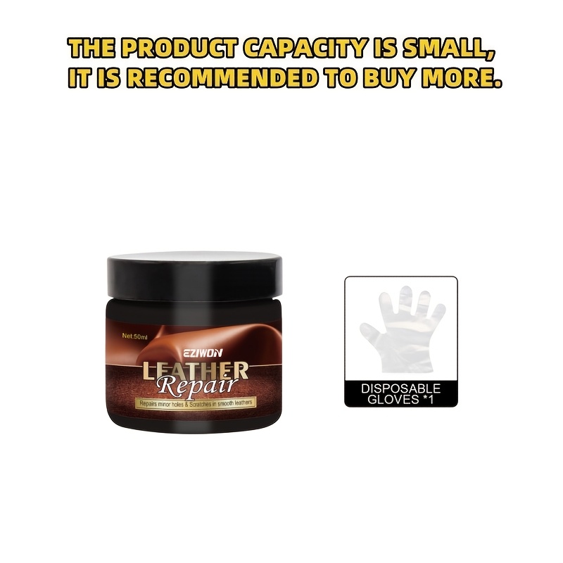 Image of Cream, Eliminates Scratches, , And Fading, Restores Original , Waterproof And Wear-resistant, Suitable For Pu Sofas, Car Seats, Leather Jackets, Chairs, Home Use, Easy To Apply, Essential Product