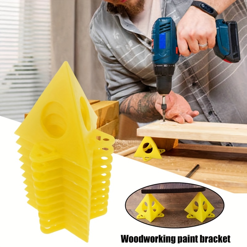 

10pcs/20pcs Paint Frame, Pyramid Woodworking Frame, Paint Frame, Paint Wooden Support Pad Plastic Cone Woodworking Paint Bracket Removable