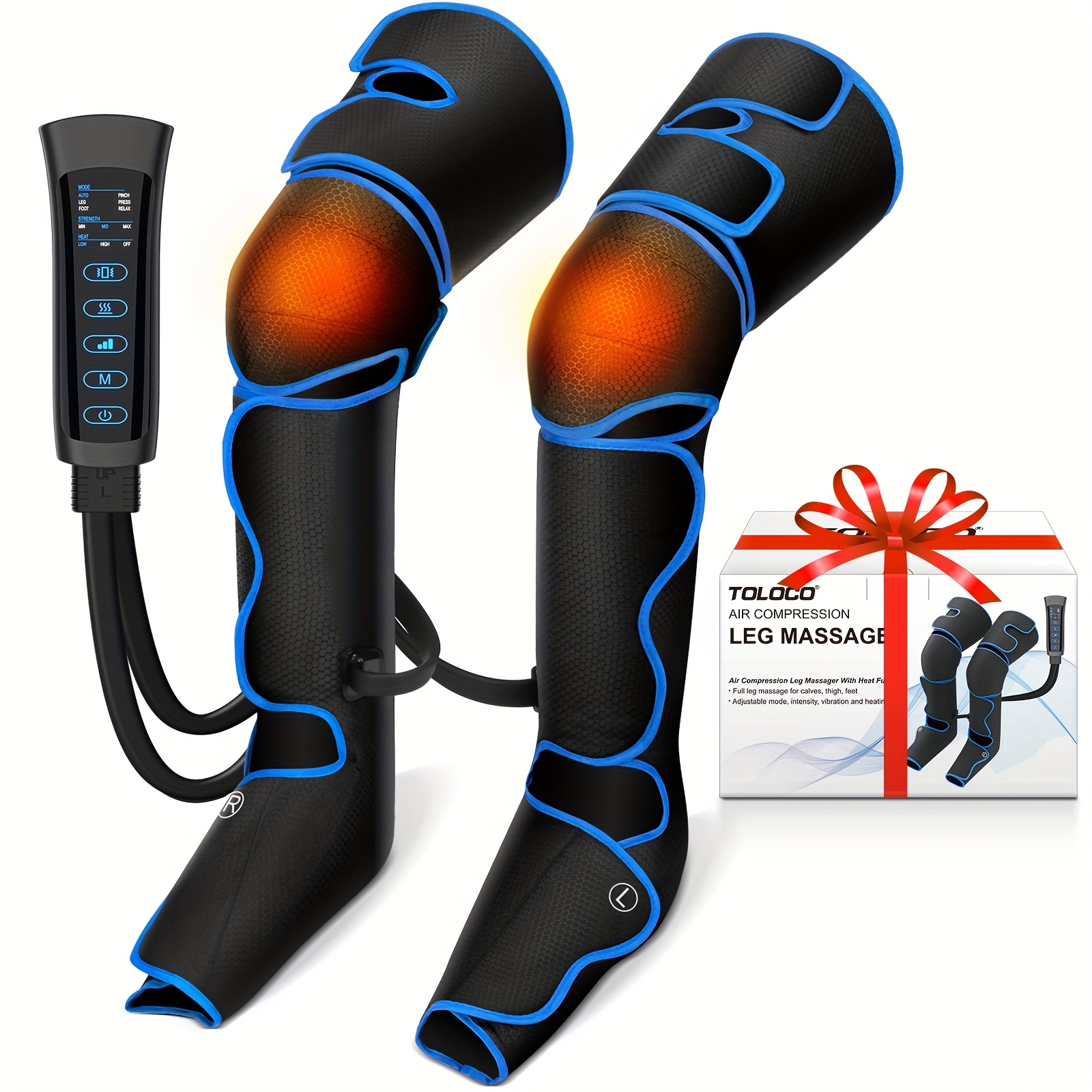 

Leg Massager, Air Cycle, 6 3 Vibration, Male And Female Birthday Gift, Black, Valentines Day Gift