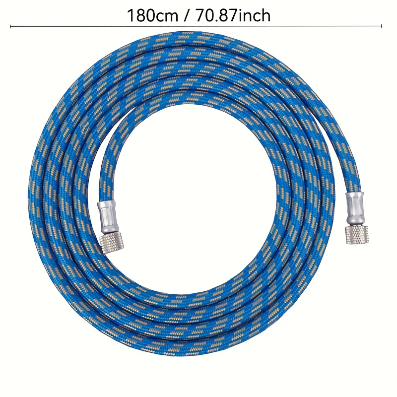 TEMU Tubo per aerografo professionale in nylon intrecciato da 180 cm/70.87 pollici per la maggior parte dei kit di aerografo, tubo ad compatibilit�,