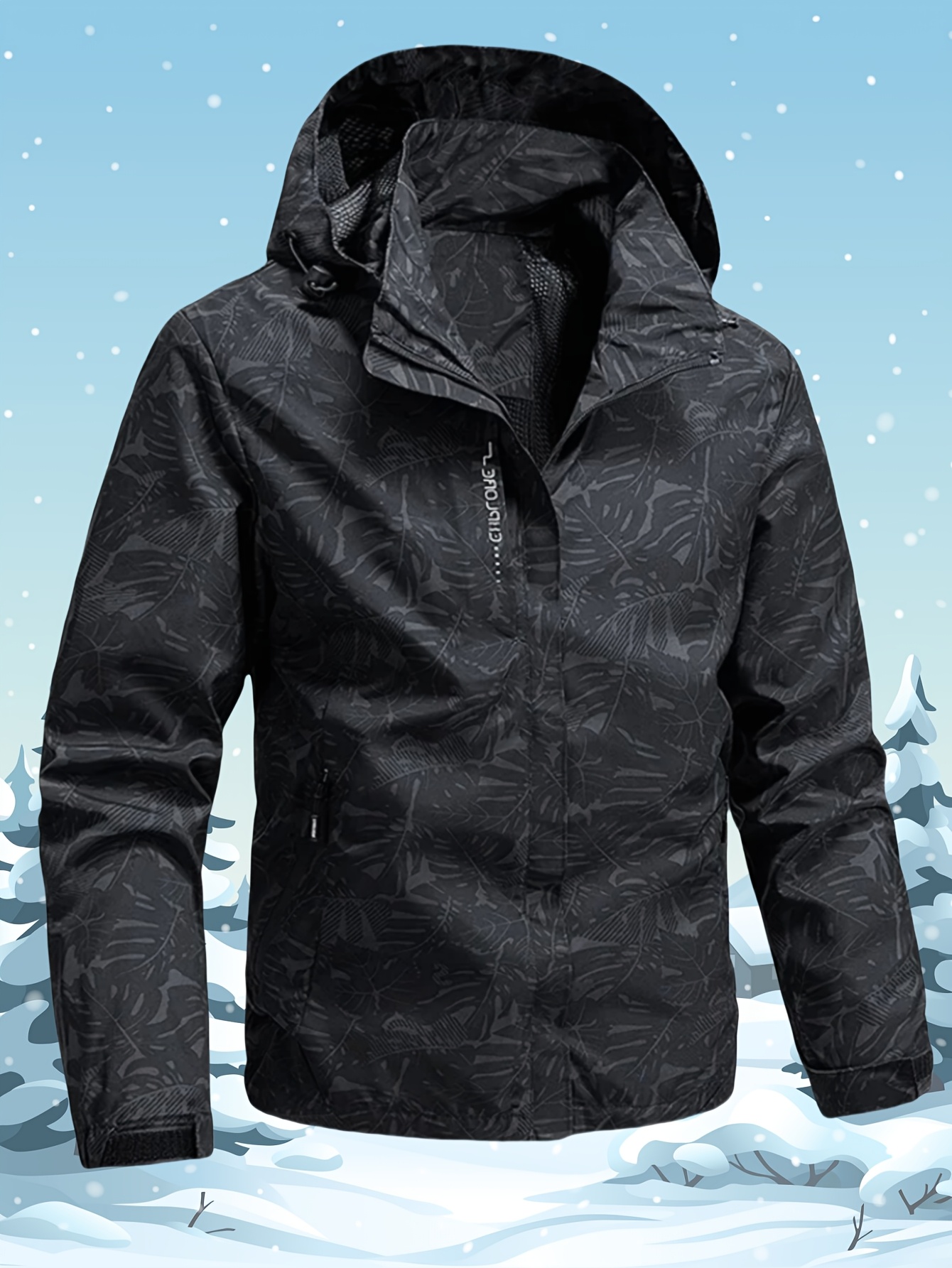 Lightweight Softshell Jacket for Men, Featuring Multiple Pockets And a Hood. This Casual Long-Sleeve Coat Is Perfect for All Seasons, Ideal for Hiking And Camping, with a Sleek Design And Durable Zipper Closure