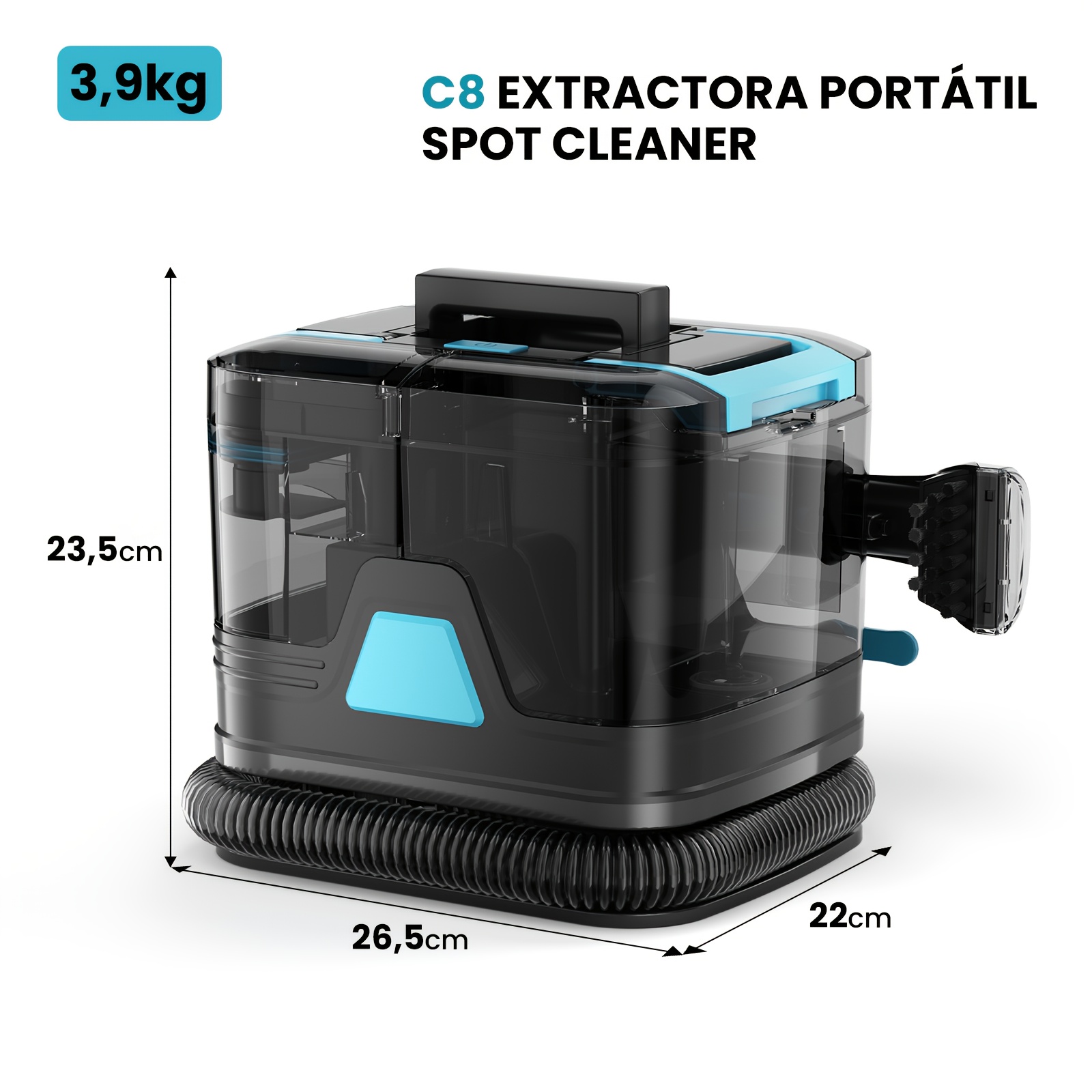   Portable Carpet & Upholstery Cleaner – Dual Brushes, Stain-Removing Formula, Deep-  Pets Mess, Stairs, Sofas, Carpets, Upholstery & Car Seats, Pet Stain Remover, Home Cleaning Gadget, Handheld Device, Lightweight Cleaner, Dualbrush Design, Stainremoving Formula, Robot Vacuum Cleaner And Mop, Vacuum Robot