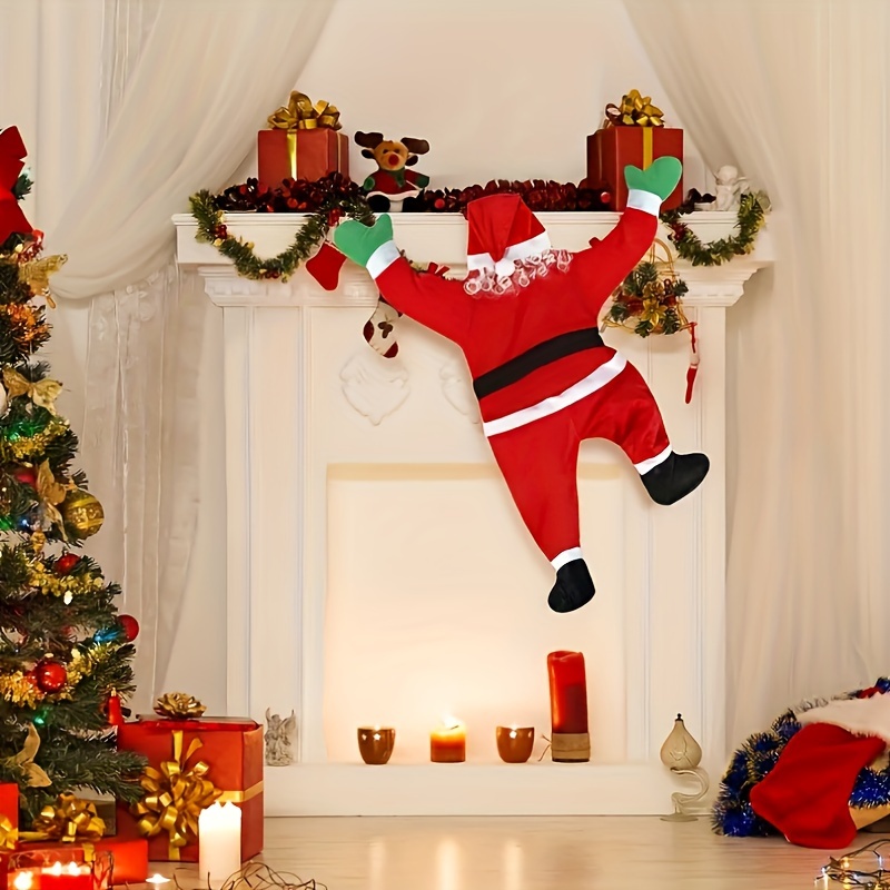 

Festive Christmas Santa Claus Hanging Decoration - No Feather, No Electricity Required