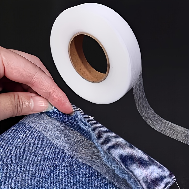 A Roll Of 2051.2 Inches Of Hot Melt Sewing Tape, Which Is Very Suitable For Sewing. Very Suitable For Mending All Kinds Of Clothing, Such As Pants, Jeans, T-shirts And Curtains.