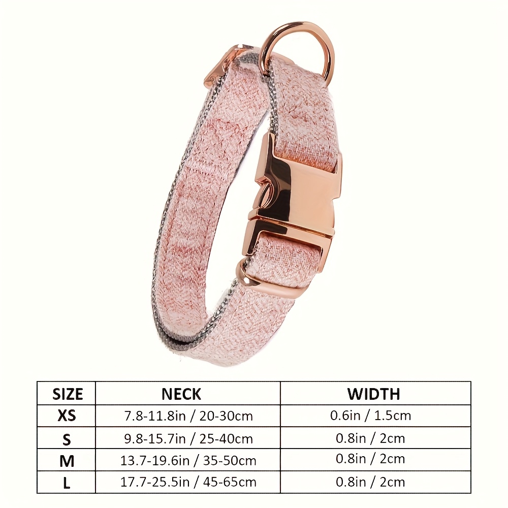 TEMU A Customizable British-style Striped Nylon Dog Collar Featuring A Durable Metal âwear-resistant And -free Pet Accessory, Perfect For Diy Text
