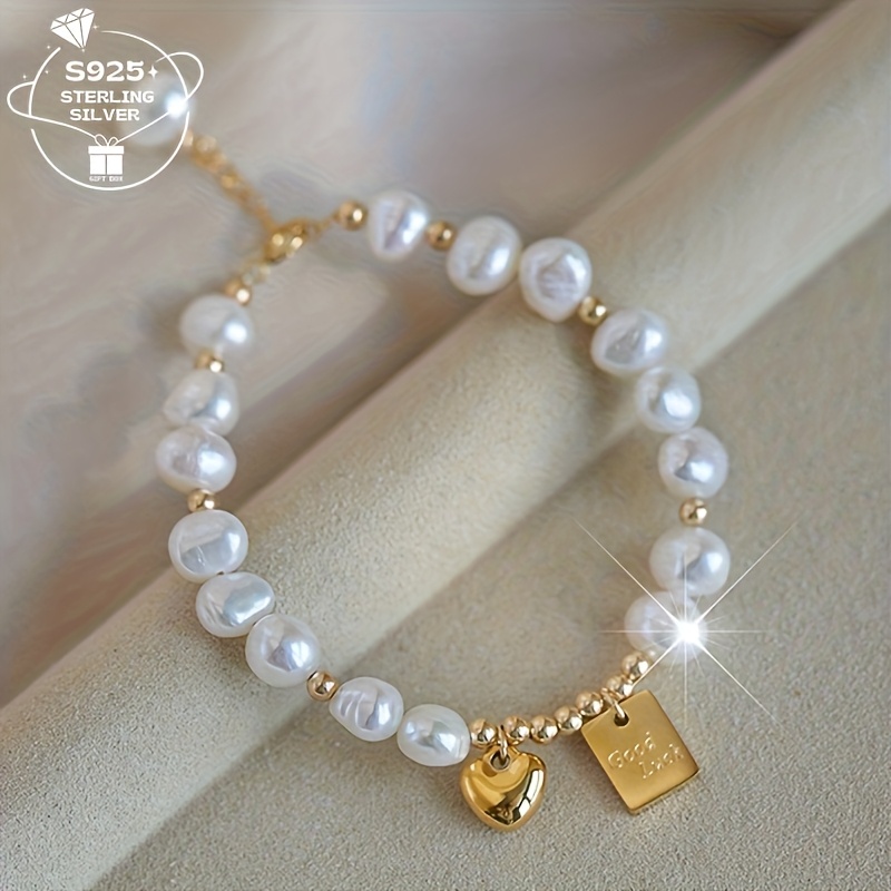 925 Silver Bohemian Style Bracelet with Rose Quartz Charms