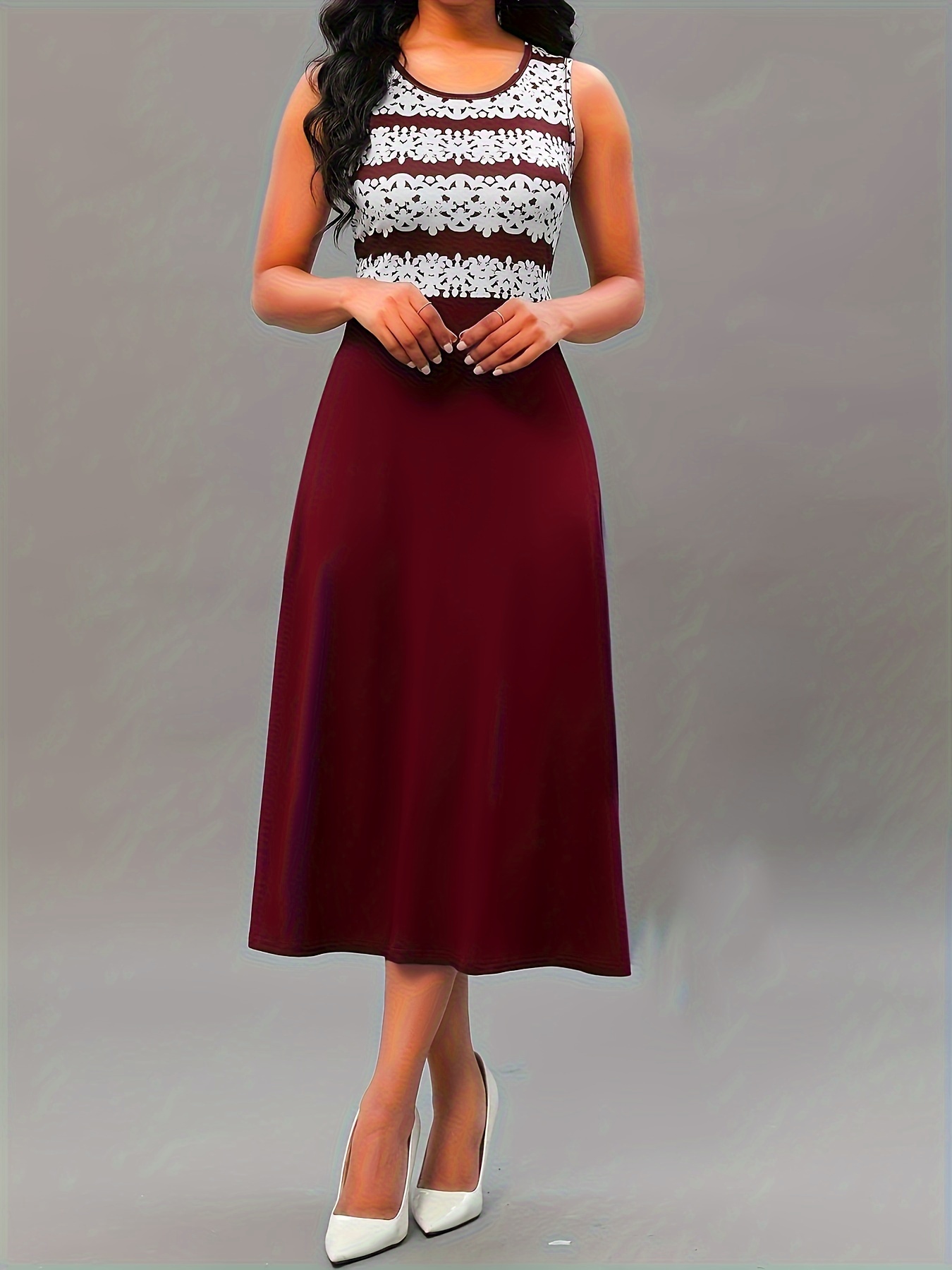 spring summer womens two piece dress set printed - Temu Ireland