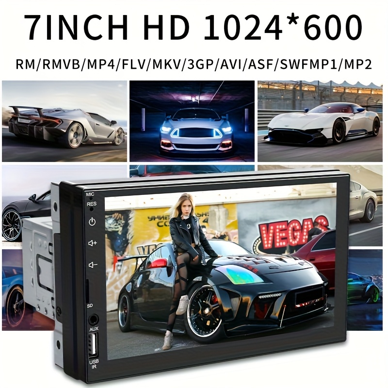 Изискан MP5 плейър за кола 1DIN/2DIN HD дисплей, кабелен Carplay и Android Auto, автомобилна аудио радиостанция за аудио и видео в автомобила, модни добавки за кола с дистанционни управления и камера без батерия