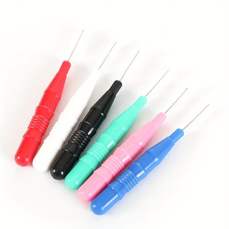 5/20pcs Micro Eyebrow Brush with Cap for Brow Lamination