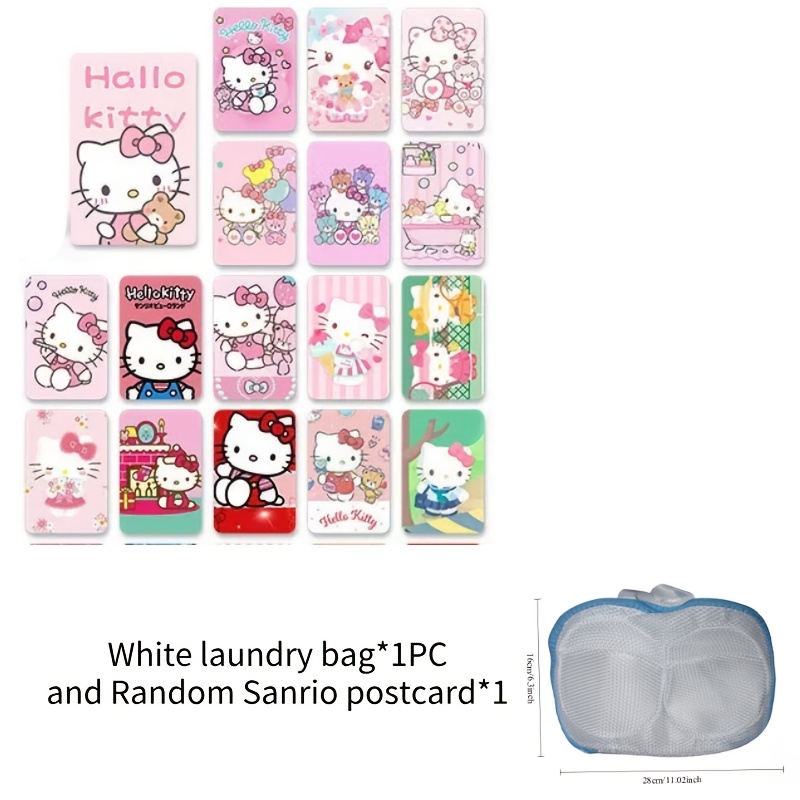 Image of 1pc Zippered Underwear Laundry Bag For Women Protective Design Durable Material Washing Essential Perfect Gift For Laundry Lovers And Random Postcard, Laundry Bags