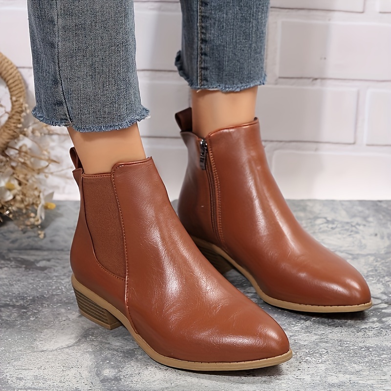 snnelson 45 womens chelsea ankle boots flat low heel booties Temu