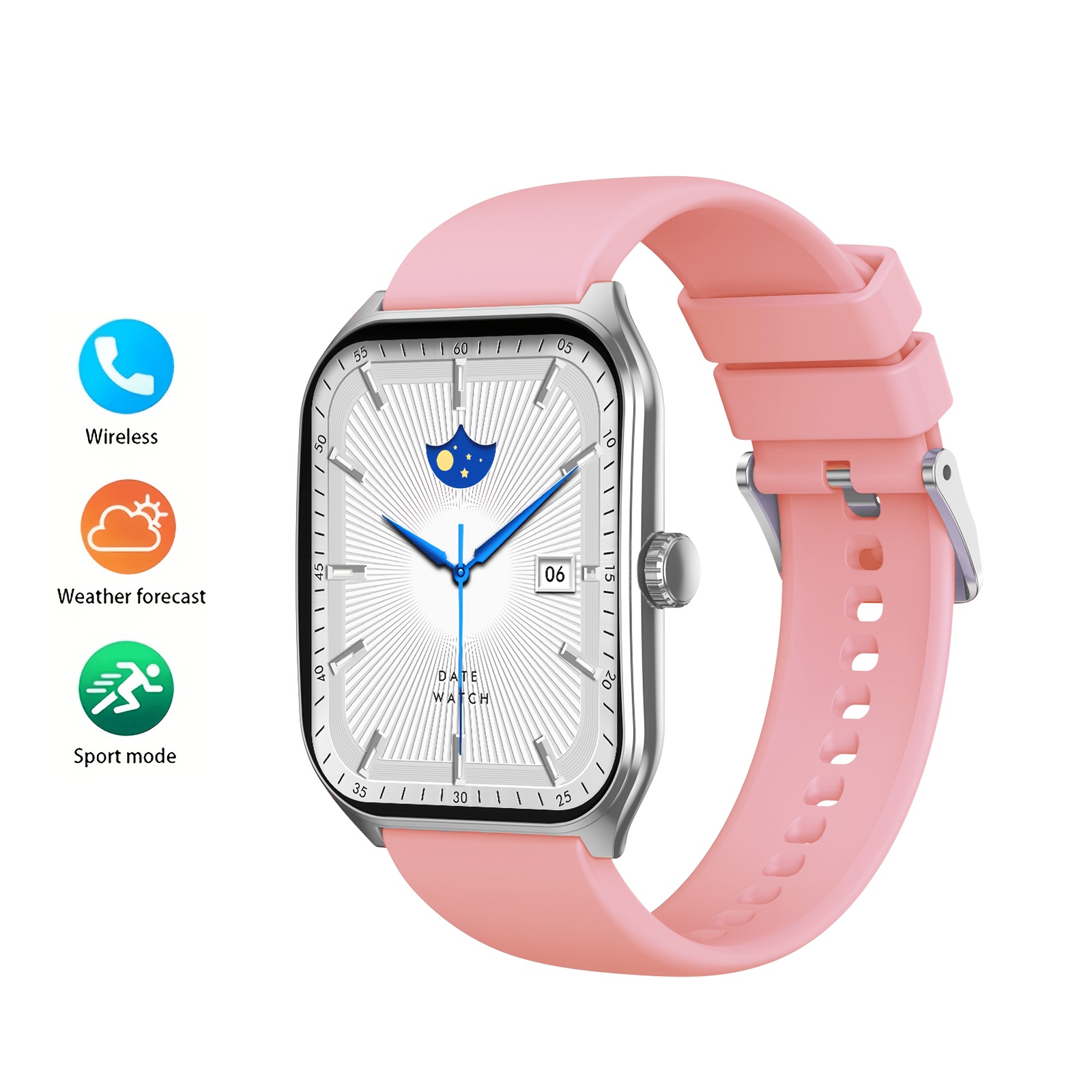 Aviwogr Ultra-Thin Smartwatch Compatible with Android/iPhone
