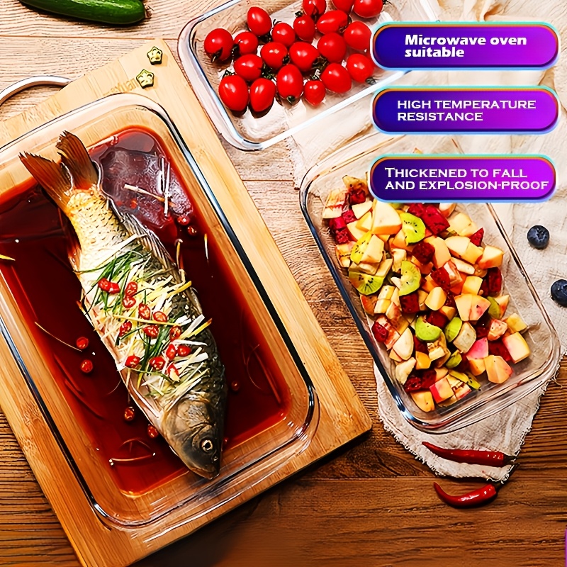 1pc modern bakeware transparent rectangular baking dish Temu